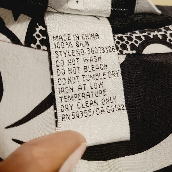 Nygard Collection | Vintage 100% Silk A-Line Skirt (Size 12) - Picture 4 of 10